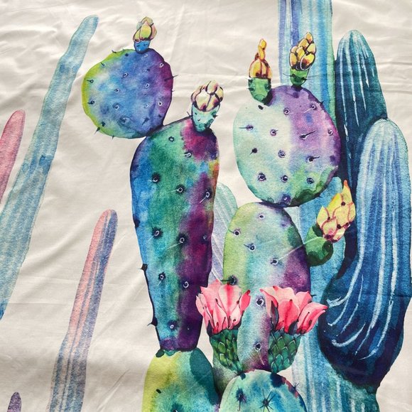 Tapestry Wall Art Floral Botanical Succulents Cactus Decorative Home Decor 60X78 - Picture 5 of 15